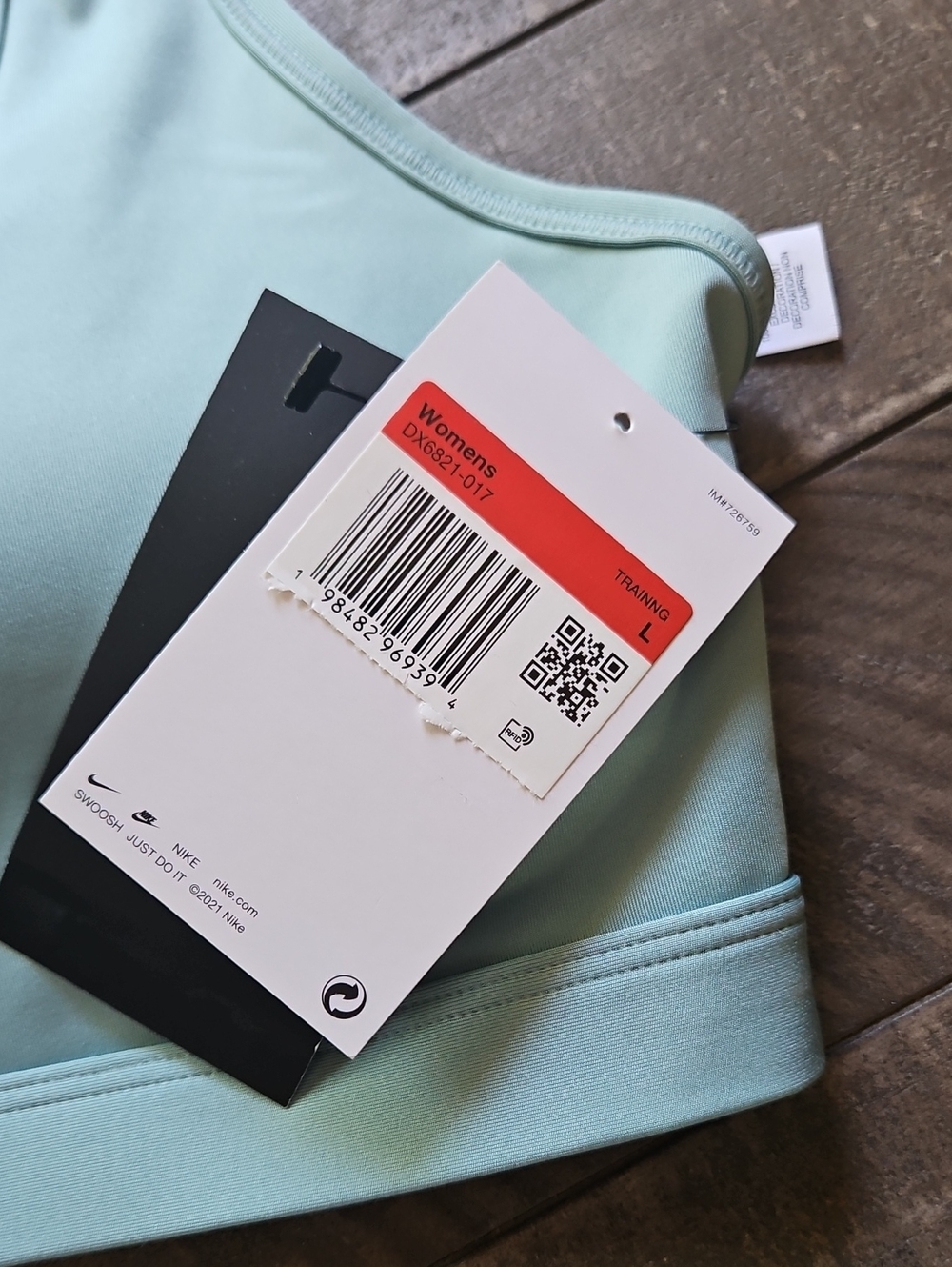 Nike Sage Green Dri-FIT Racerback Sports Bra - Picture 3 of 5